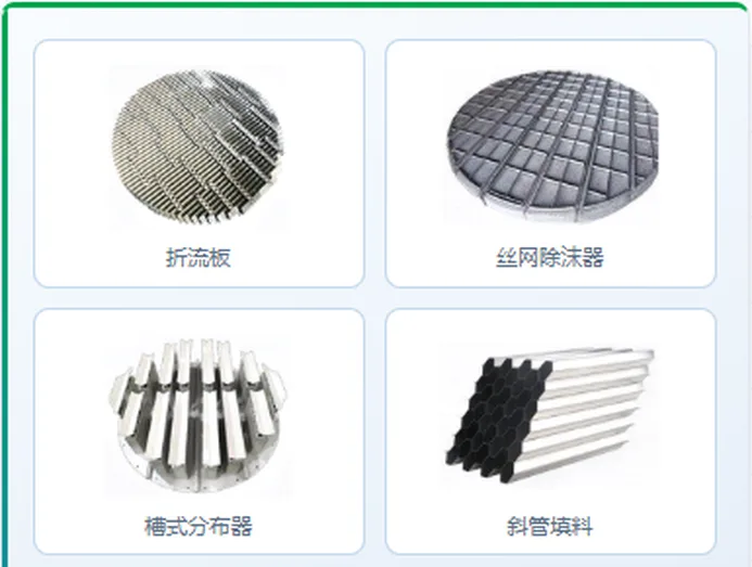 塔内件系列:折流板、丝网除沫器、槽式分布器、斜管填料